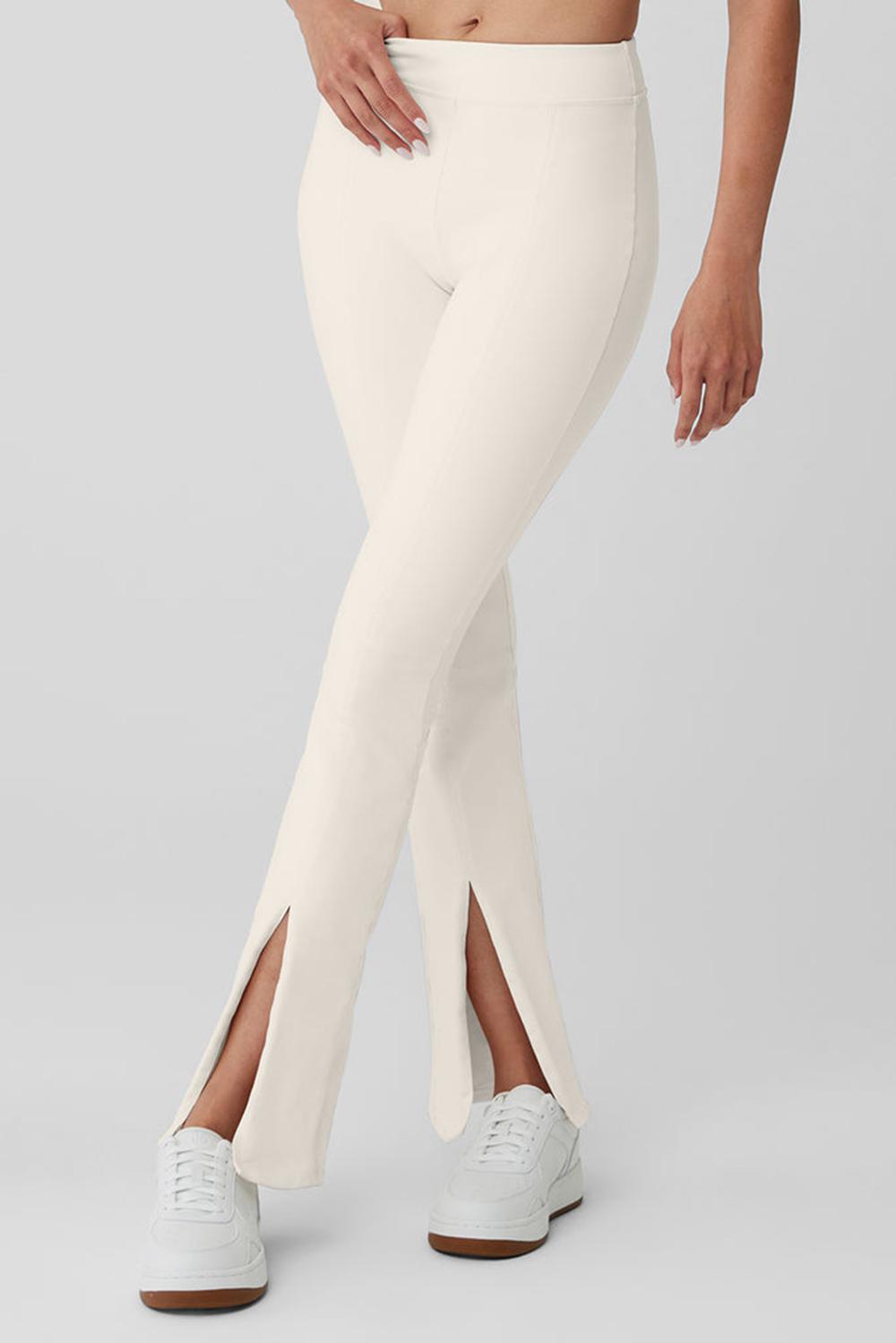 Κολαν γυναικεια Alo Yoga Airbrush High-Waist Flutter Ivory | Greece  ZNJYK-5493
