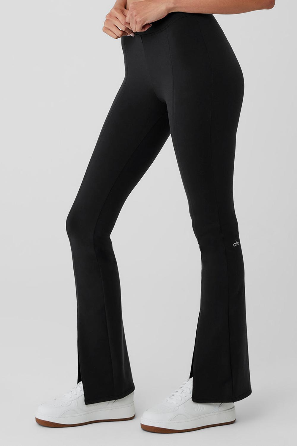 Κολαν γυναικεια Alo Yoga Airbrush High-Waist Flutter μαυρα | Greece  MRHEY-6518