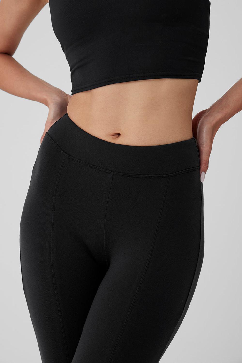 Κολαν γυναικεια Alo Yoga Airbrush High-Waist Flutter μαυρα | Greece  MRHEY-6518