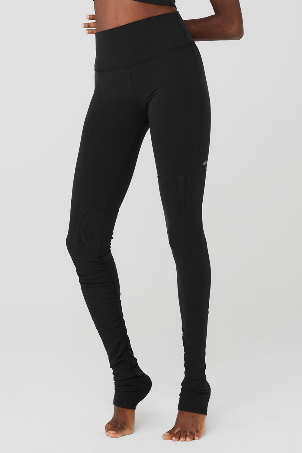 Κολαν γυναικεια Alo Yoga Airbrush High-Waist Highlight Goddess μαυρα | Greece  RLNEG-2869