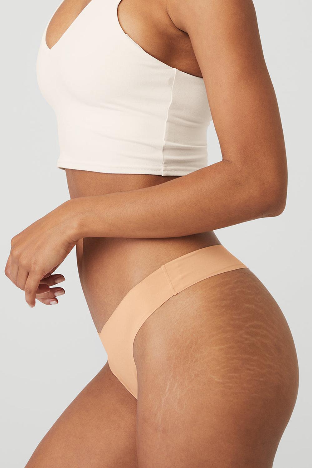 Στρινγκ γυναικεια Alo Yoga Airbrush Invisible Champagne | Greece  BGCUN-2514