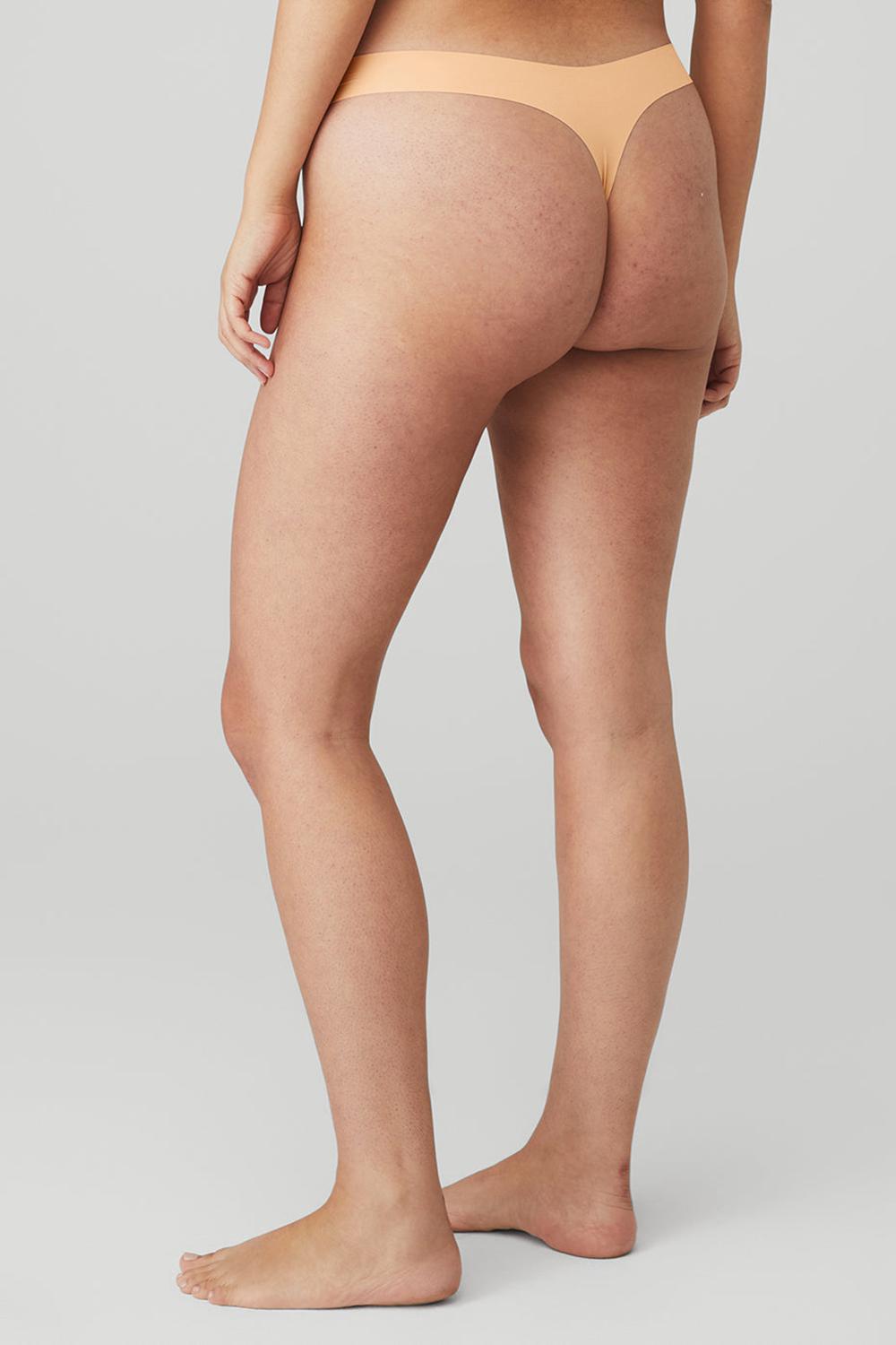 Στρινγκ γυναικεια Alo Yoga Airbrush Invisible Champagne | Greece  BGCUN-2514