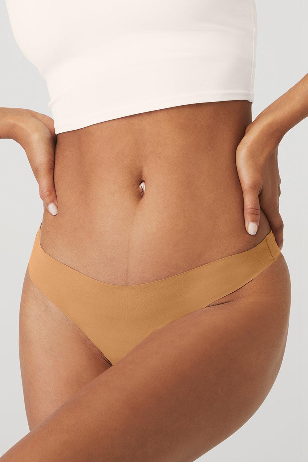Στρινγκ γυναικεια Alo Yoga Airbrush Invisible Sand | Greece  YDUIH-8756