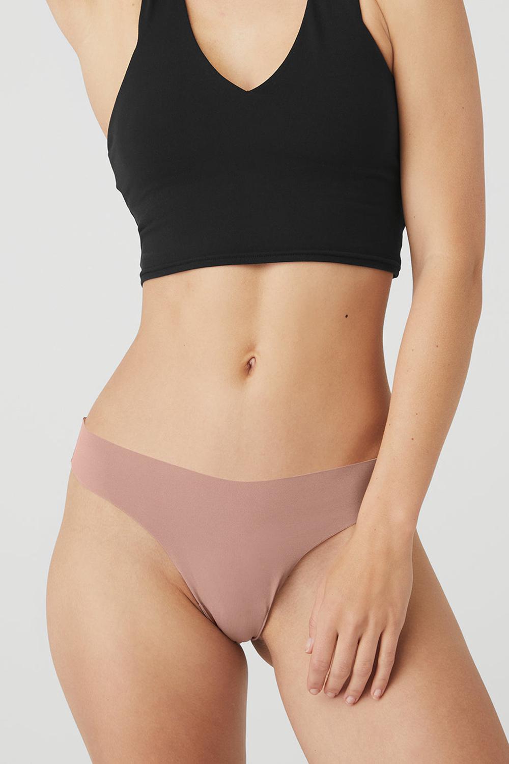 Στρινγκ γυναικεια Alo Yoga Airbrush Invisible Smoky Quartz | Greece  AIWYM-1657