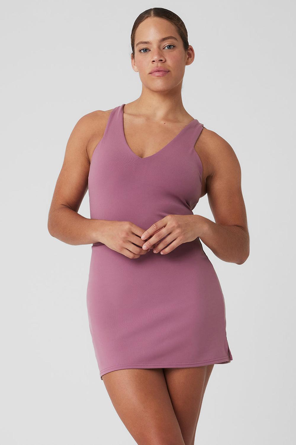 Φορεμα γυναικεια Alo Yoga Airbrush Real Soft Mulberry | Greece  IEWUH-3847