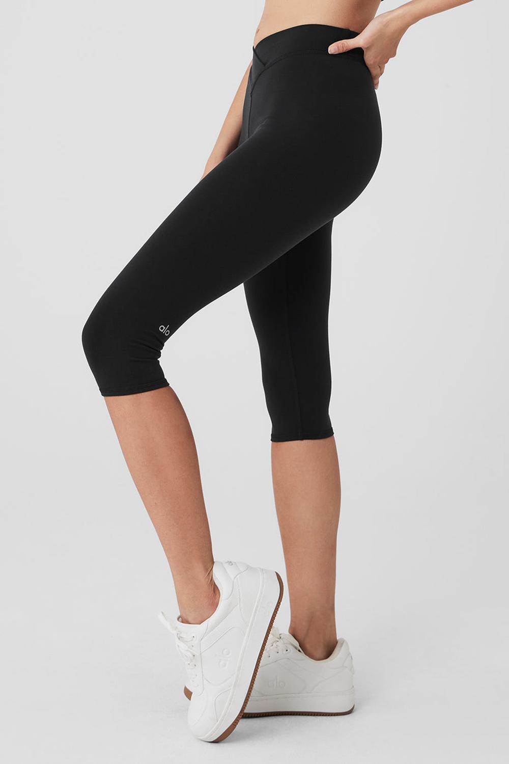 Κολαν γυναικεια Alo Yoga Airbrush V-Cut Defineri μαυρα | Greece  GJIAS-3796
