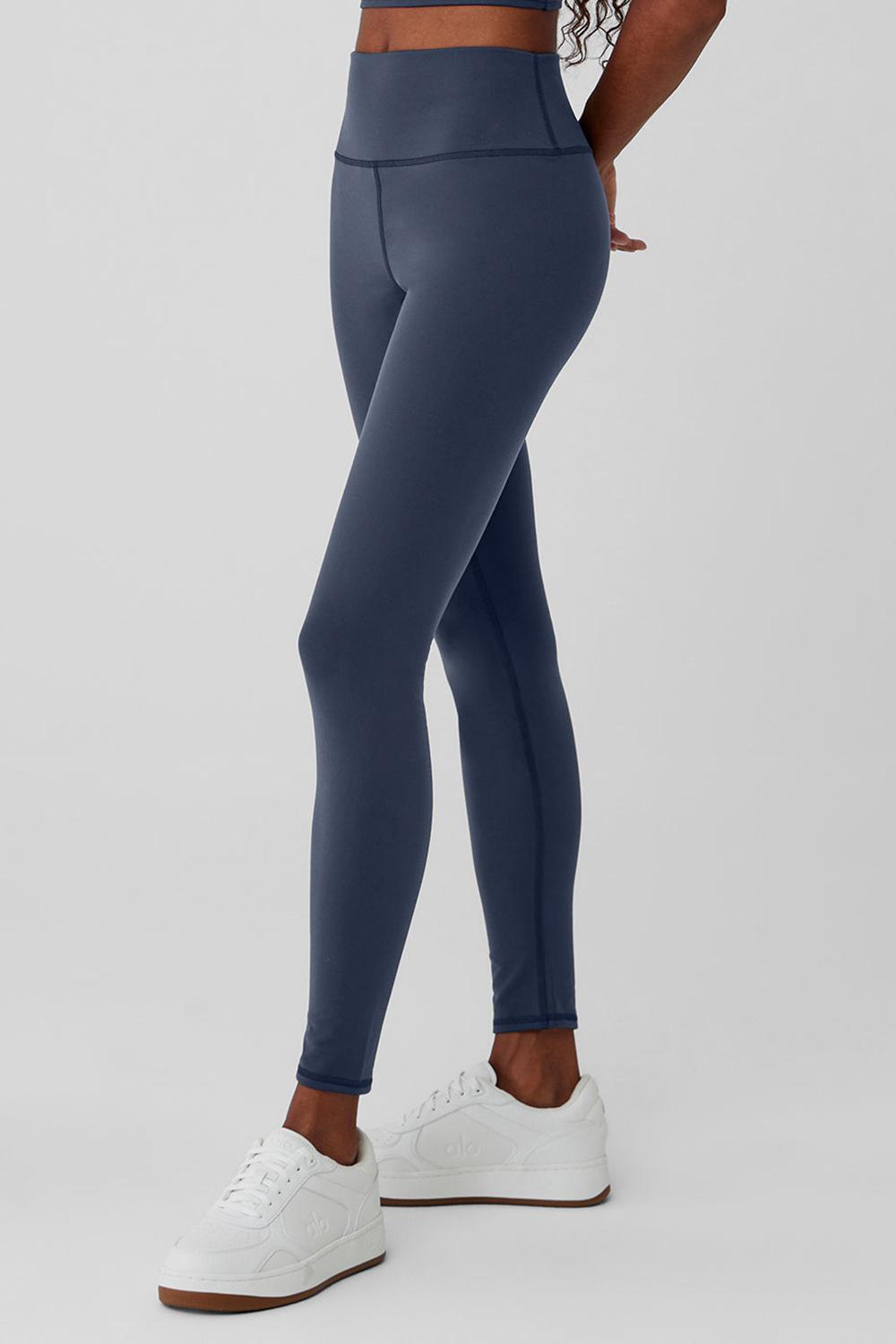 Κολαν γυναικεια Alo Yoga Airbrush Winter Warm High-Waist Nocturne σκουρο μπλε | Greece  AMQEP-2385