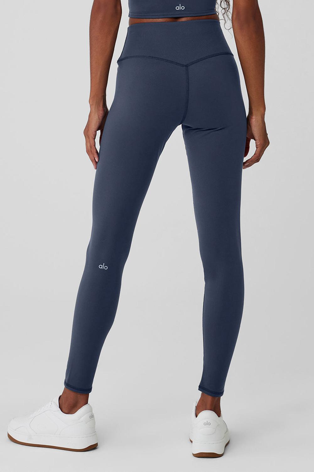 Κολαν γυναικεια Alo Yoga Airbrush Winter Warm High-Waist Nocturne σκουρο μπλε | Greece  AMQEP-2385