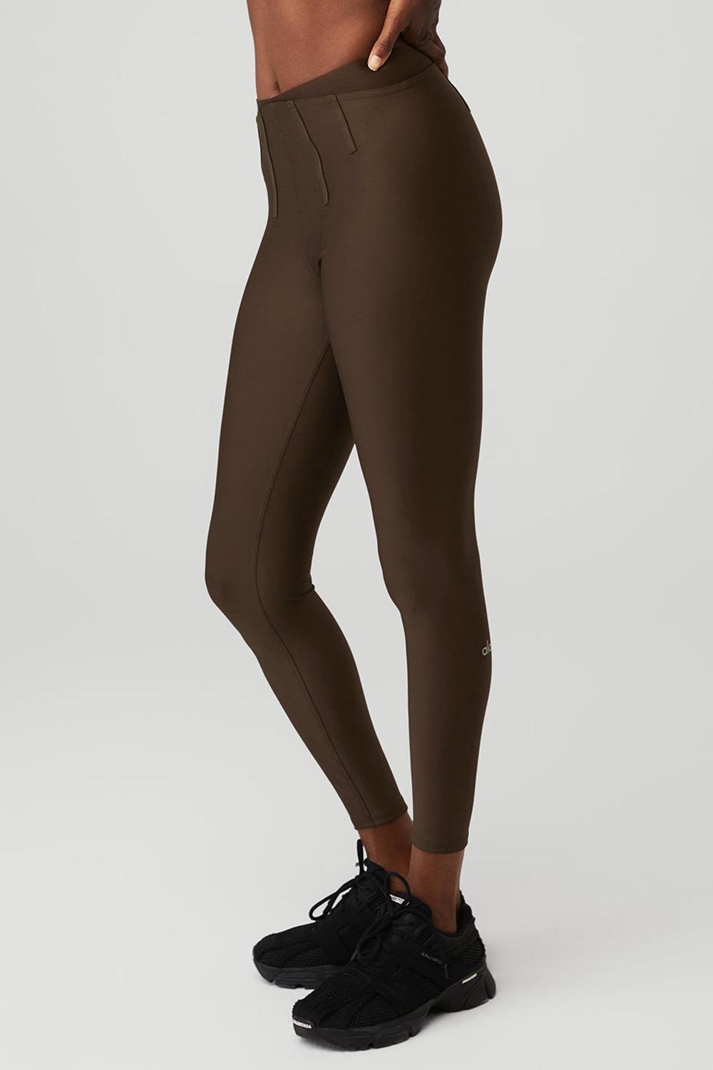 Κολαν γυναικεια Alo Yoga Airlift High-Waist 7/8 Corset Espresso | Greece  XBKPW-6471