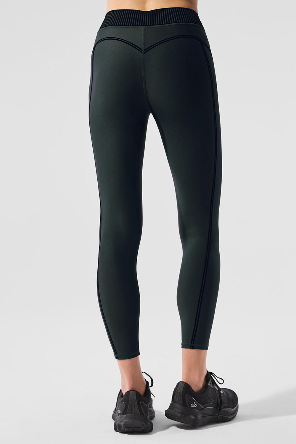 Κολαν γυναικεια Alo Yoga Airlift High-Waist 7/8 Line Up πρασινο | Greece  DYTVH-2034
