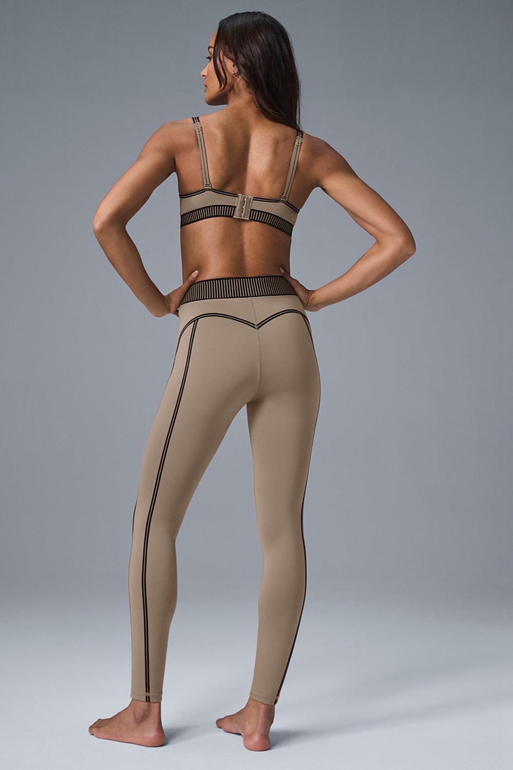 Κολαν γυναικεια Alo Yoga Airlift High-Waist 7/8 Line Up Gravel | Greece  RXYAF-8910