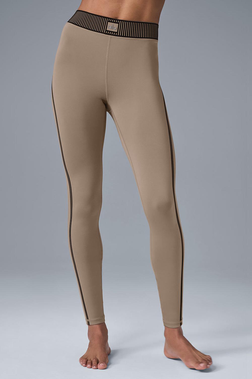 Κολαν γυναικεια Alo Yoga Airlift High-Waist 7/8 Line Up Gravel | Greece  RXYAF-8910