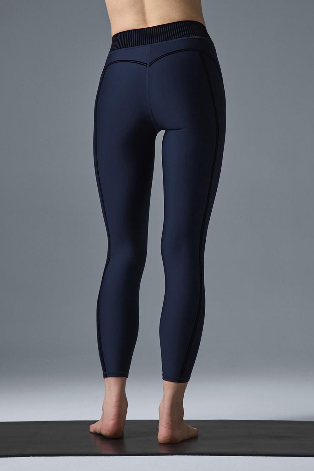 Κολαν γυναικεια Alo Yoga Airlift High-Waist 7/8 Line Up σκουρο μπλε | Greece  KWPOZ-2410