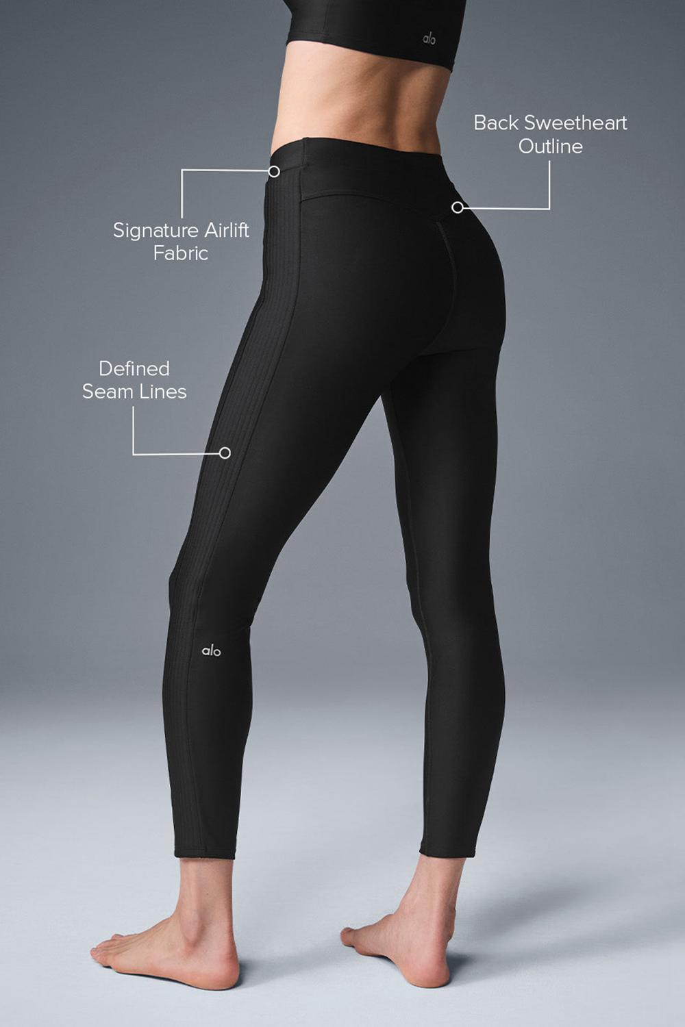 Κολαν γυναικεια Alo Yoga Airlift High-Waist 7/8 Turn It Up μαυρα | Greece  ZVAGX-8721