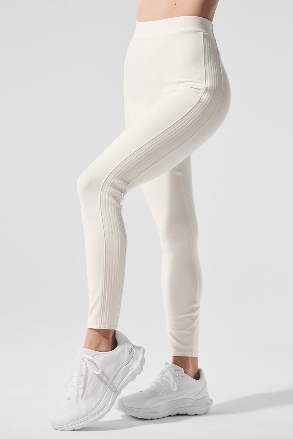 Κολαν γυναικεια Alo Yoga Airlift High-Waist 7/8 Turn It Up Ivory | Greece  UPDWJ-3265