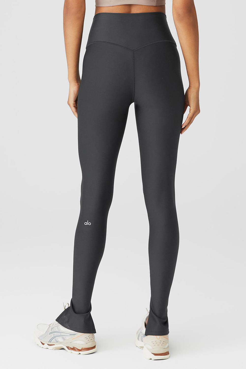 Κολαν γυναικεια Alo Yoga Airlift High-Waist Elongated Anthracite | Greece  HTEXJ-9601