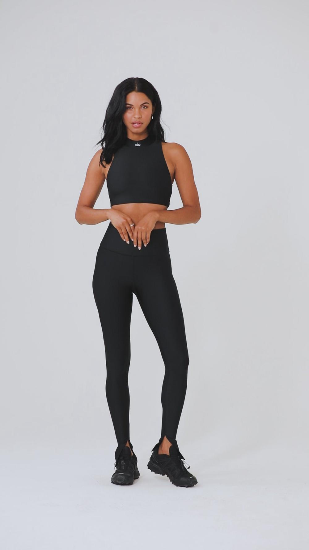 Κολαν γυναικεια Alo Yoga Airlift High-Waist Elongated Anthracite | Greece  HTEXJ-9601