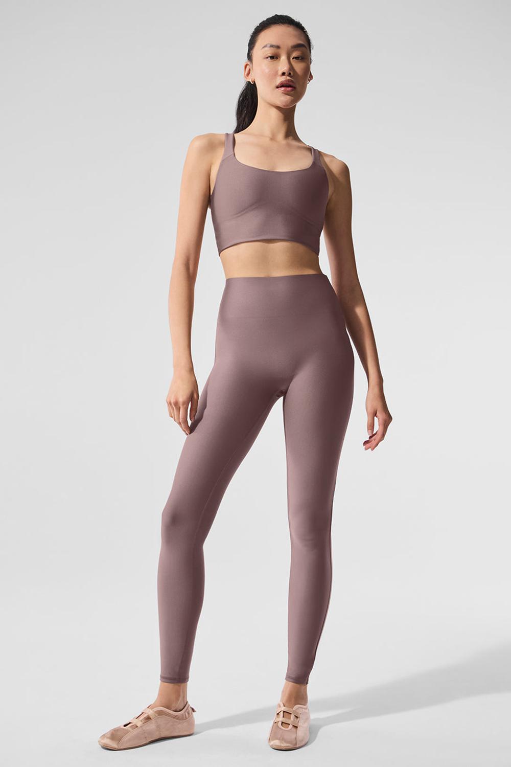 Κολαν γυναικεια Alo Yoga Airlift High-Waist Sleek Mushroom | Greece  QIVGH-5243