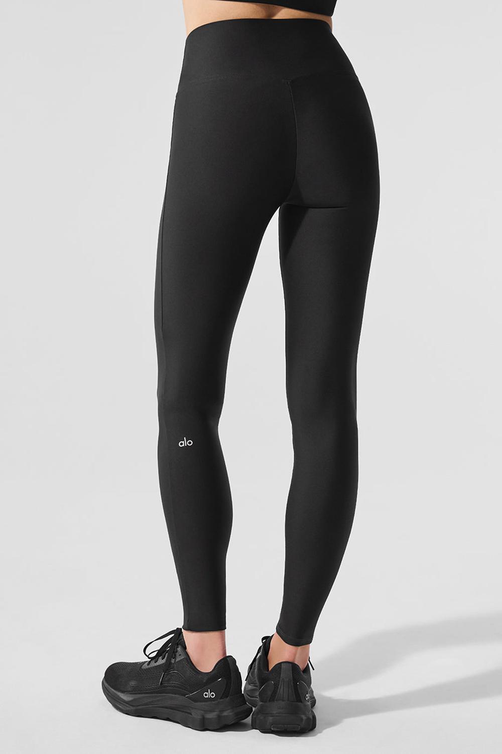 Κολαν γυναικεια Alo Yoga Airlift High-Waist Sleek μαυρα | Greece  YMNBA-6239