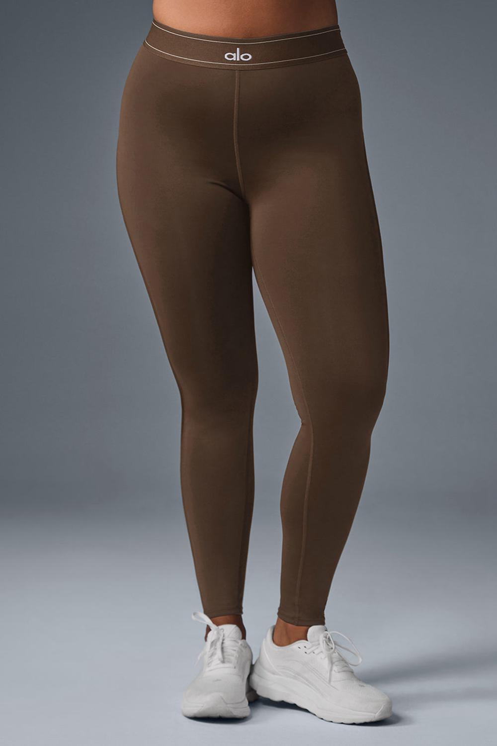 Κολαν γυναικεια Alo Yoga Airlift High-Waist Suit Up Espresso | Greece  CNDZY-5648
