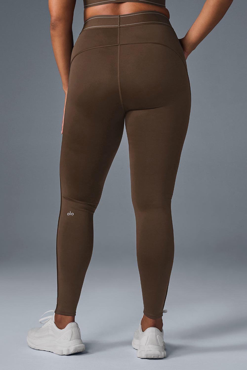 Κολαν γυναικεια Alo Yoga Airlift High-Waist Suit Up Espresso | Greece  CNDZY-5648