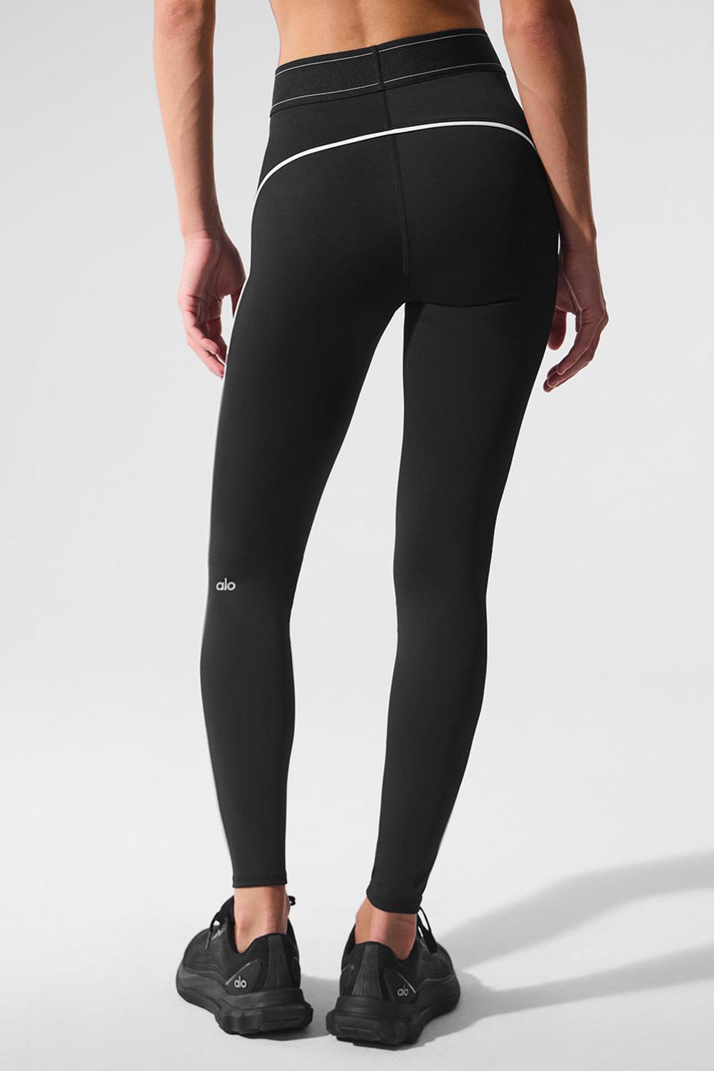 Κολαν γυναικεια Alo Yoga Airlift High-Waist Suit Up μαυρα ασπρα | Greece  ANTCI-8935
