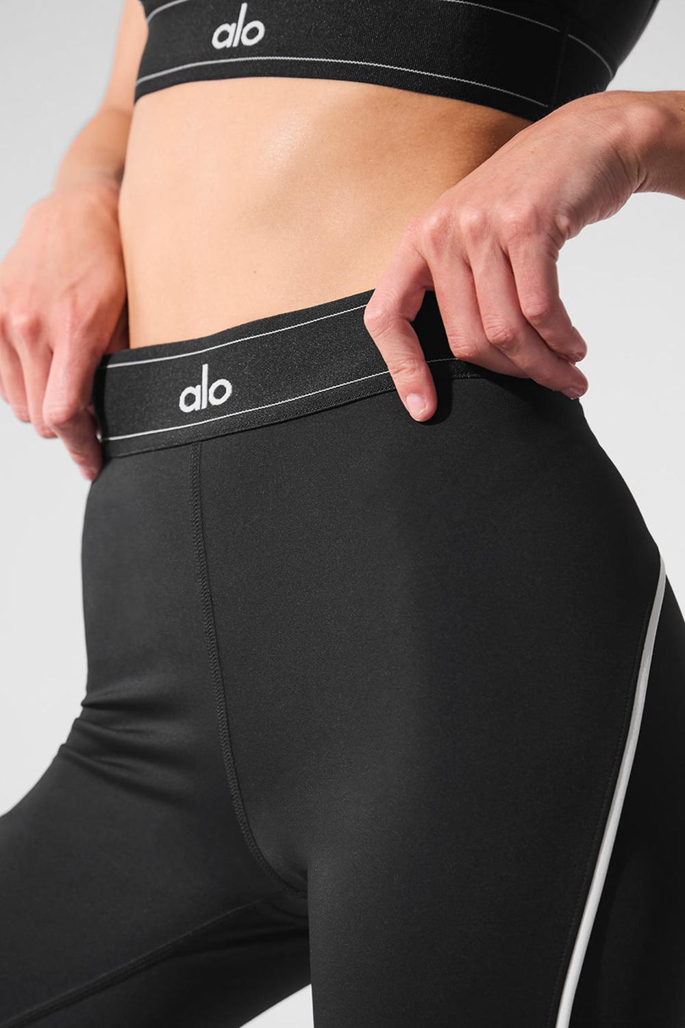 Κολαν γυναικεια Alo Yoga Airlift High-Waist Suit Up μαυρα ασπρα | Greece  ANTCI-8935