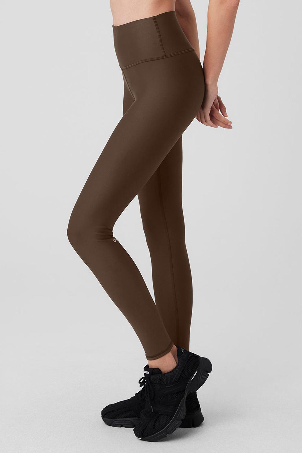 Κολαν γυναικεια Alo Yoga Airlift Winter Warm High-Waist Espresso | Greece  SIQXD-8173