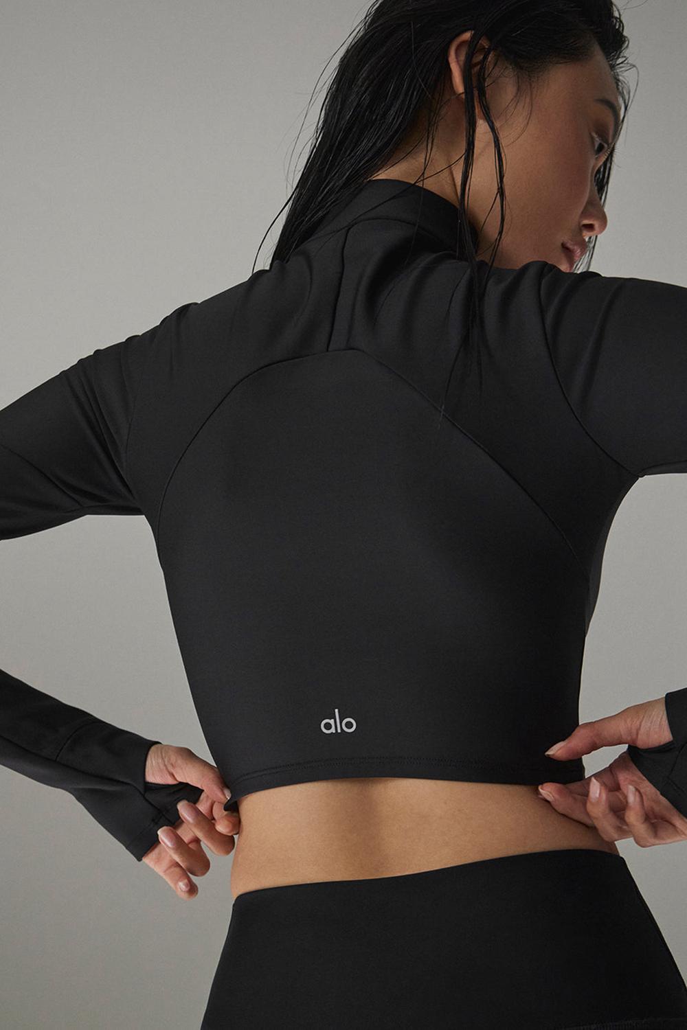 Μακρυμανικο γυναικεια Alo Yoga Airlift Winter Warm Ski Time μαυρα | Greece  GKZHD-5742