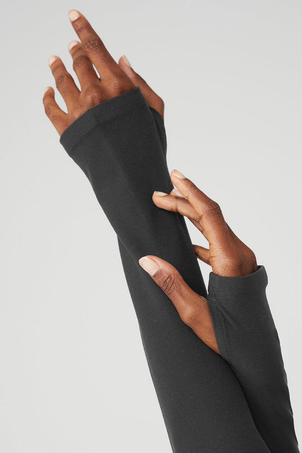Φουτερ γυναικεια Alo Yoga Alosoft 1/2 Zip Rapid Anthracite | Greece  IDJTN-1837