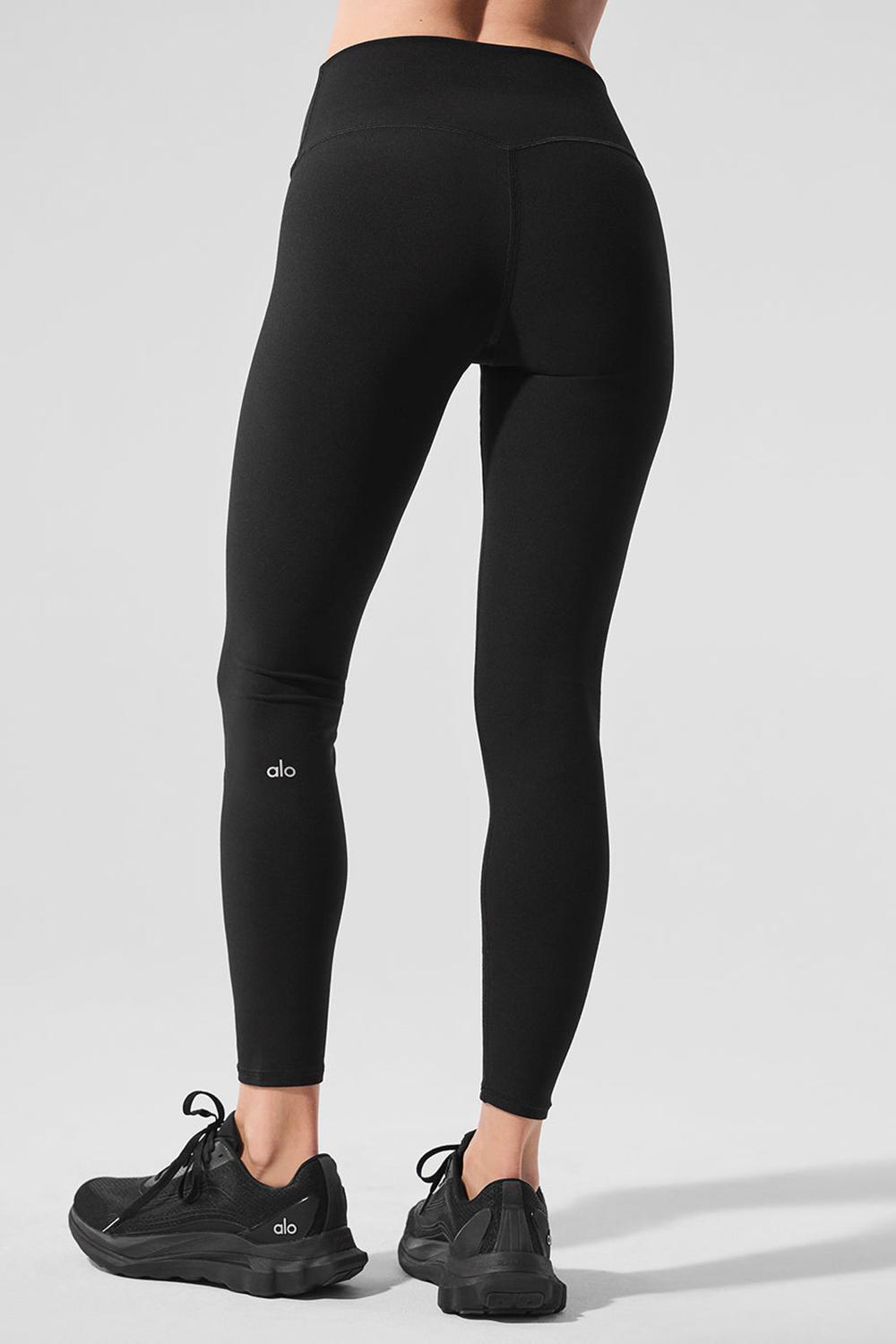 Κολαν γυναικεια Alo Yoga Alosoft High-Waist 7/8 Highlight μαυρα | Greece  URFVG-4068