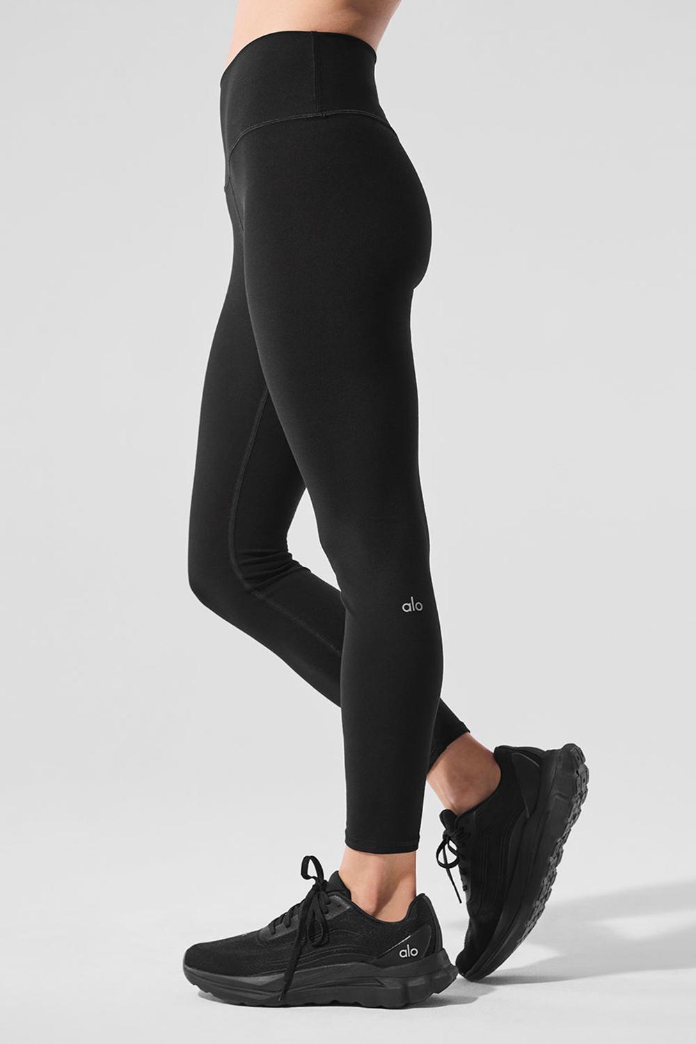 Κολαν γυναικεια Alo Yoga Alosoft High-Waist 7/8 Highlight μαυρα | Greece  URFVG-4068