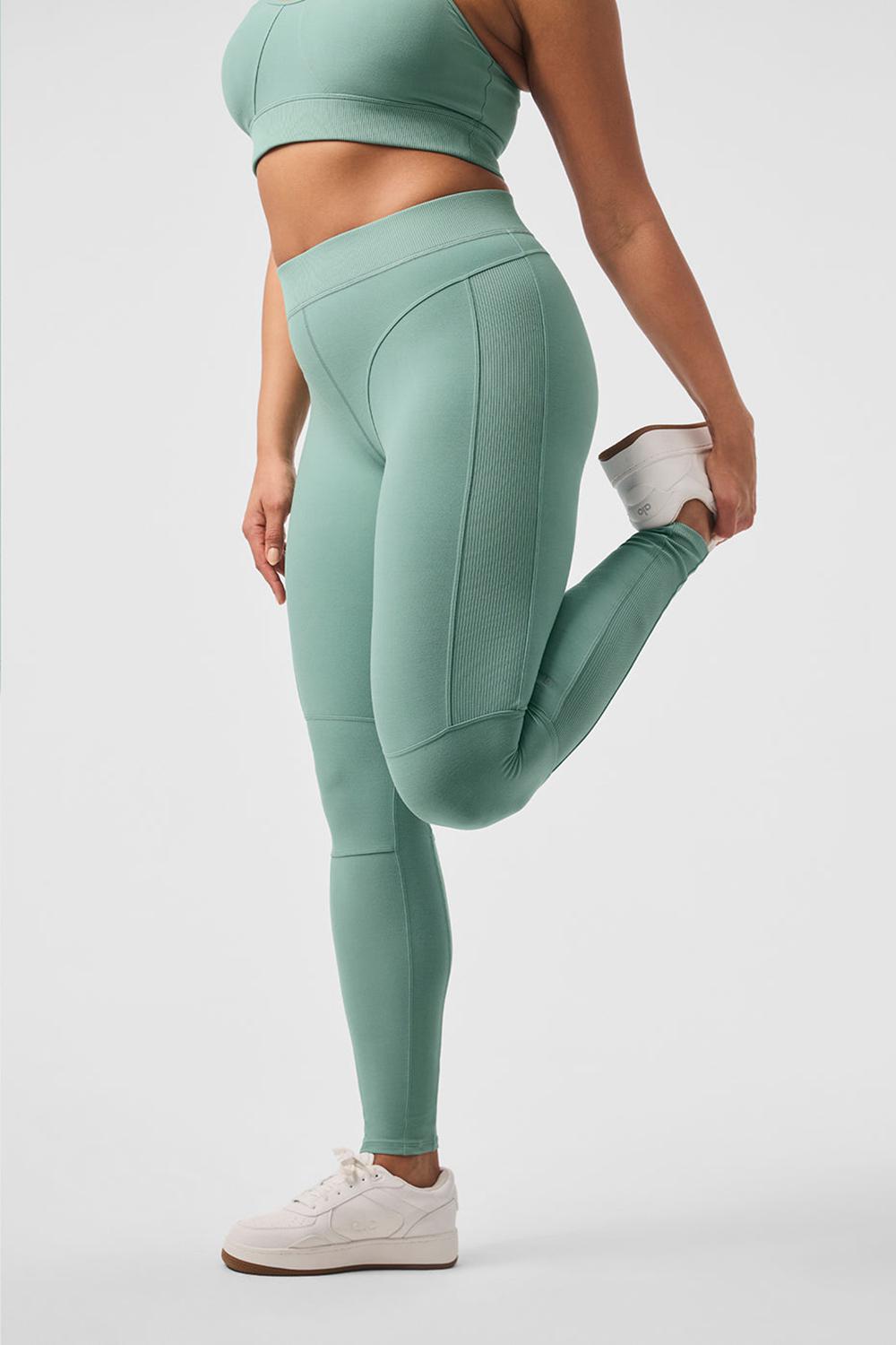 Κολαν γυναικεια Alo Yoga Alosoft High-Waist Head Start πρασινο | Greece  NXOEY-6932