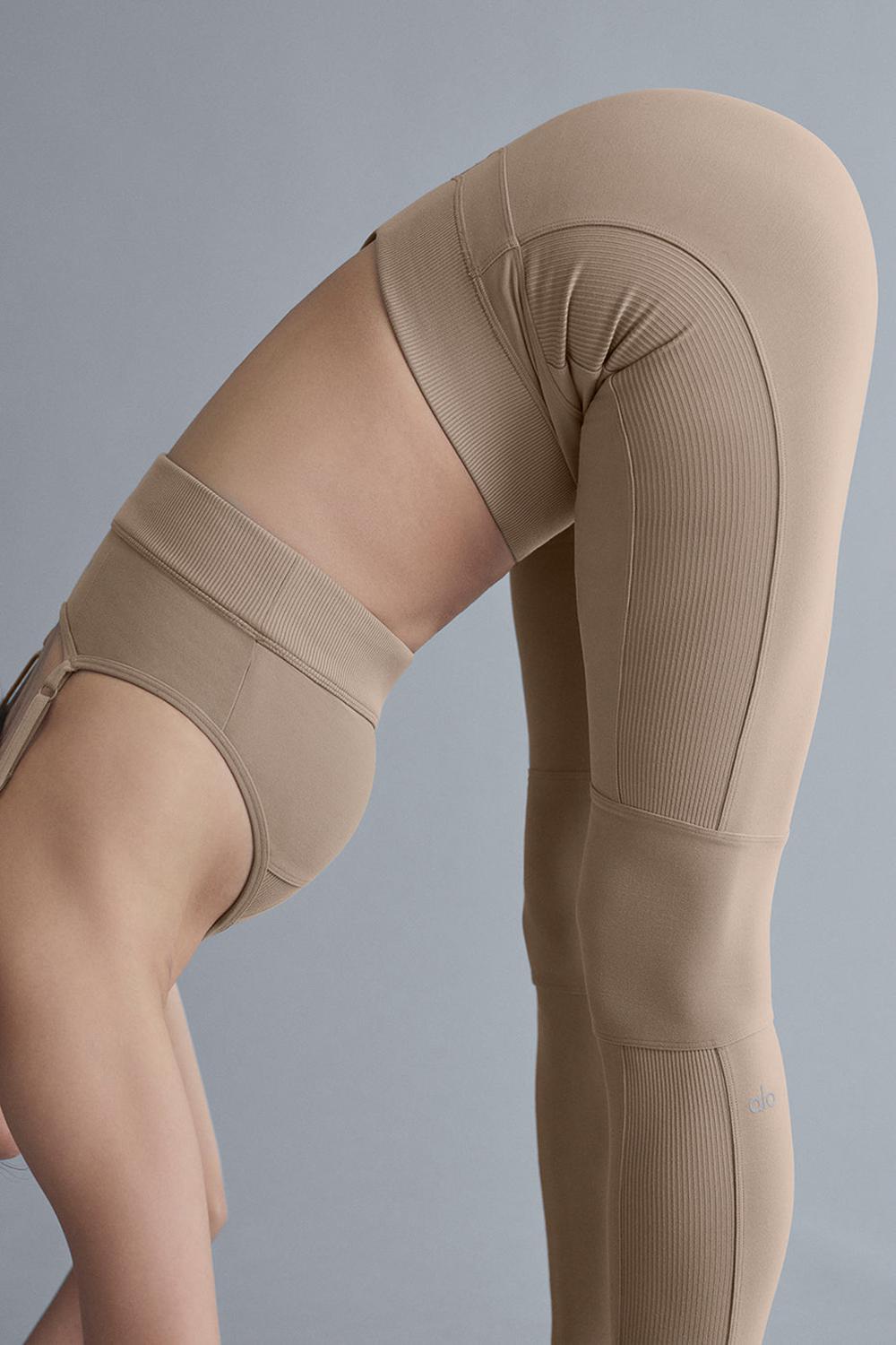 Κολαν γυναικεια Alo Yoga Alosoft High-Waist Head Start Gravel | Greece  ZQUIO-2508