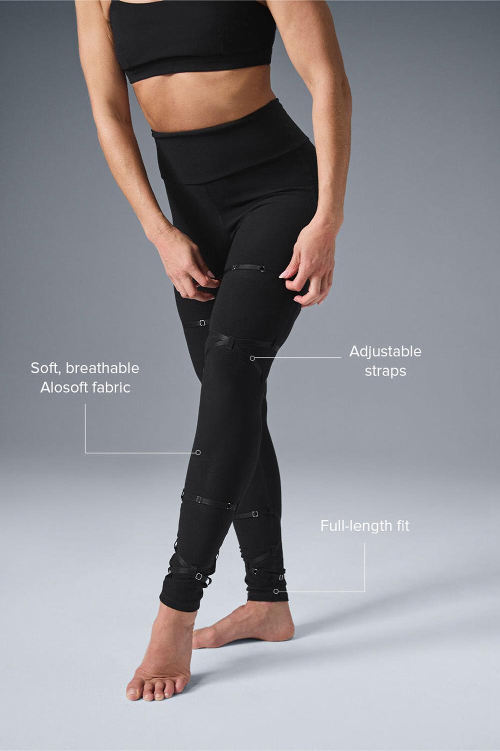 Κολαν γυναικεια Alo Yoga Alosoft High-Waist Spotlight μαυρα | Greece  WHJMD-9801