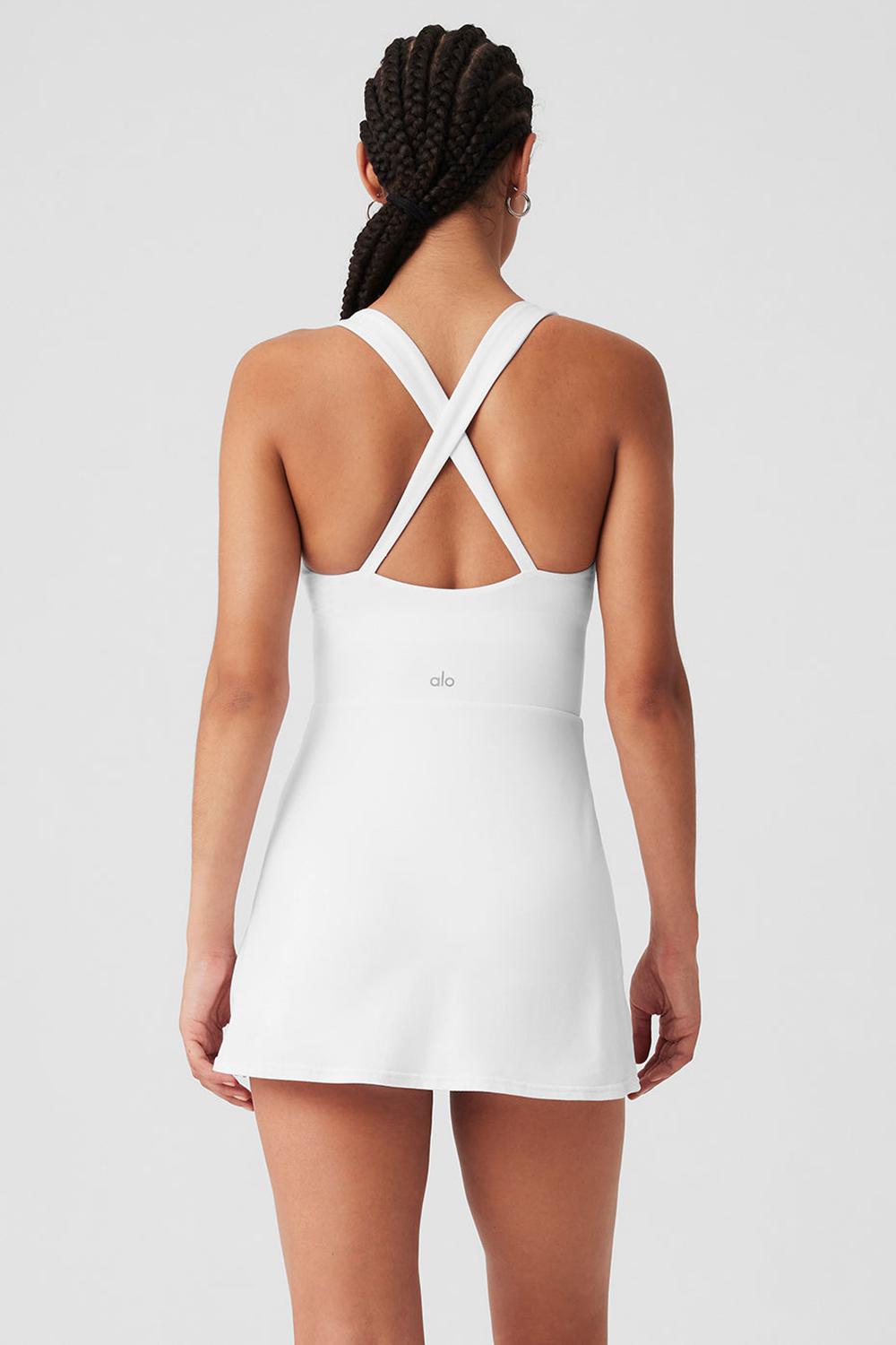 Φορεμα γυναικεια Alo Yoga Alosoft Showcase ασπρα | Greece  PQHNK-1349