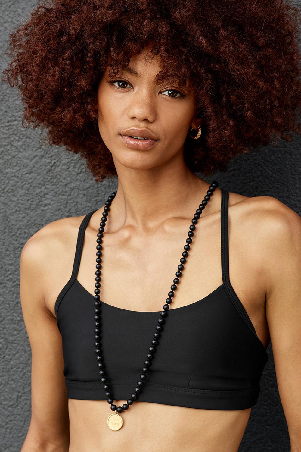 Κολιε ανδρικα Alo Yoga Black Onyx Mala μαυρα | Greece  CLNTW-9451