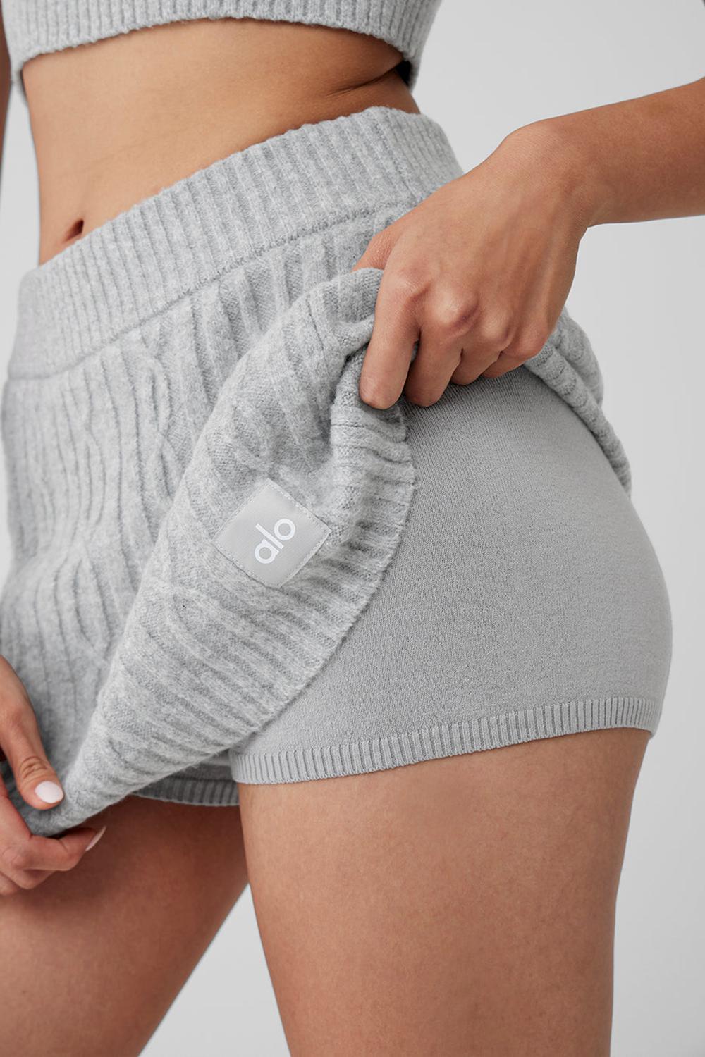 φουστεσ γυναικεια Alo Yoga Cable Knit Winter Bliss Mini γκρι | Greece  ULTNV-6705