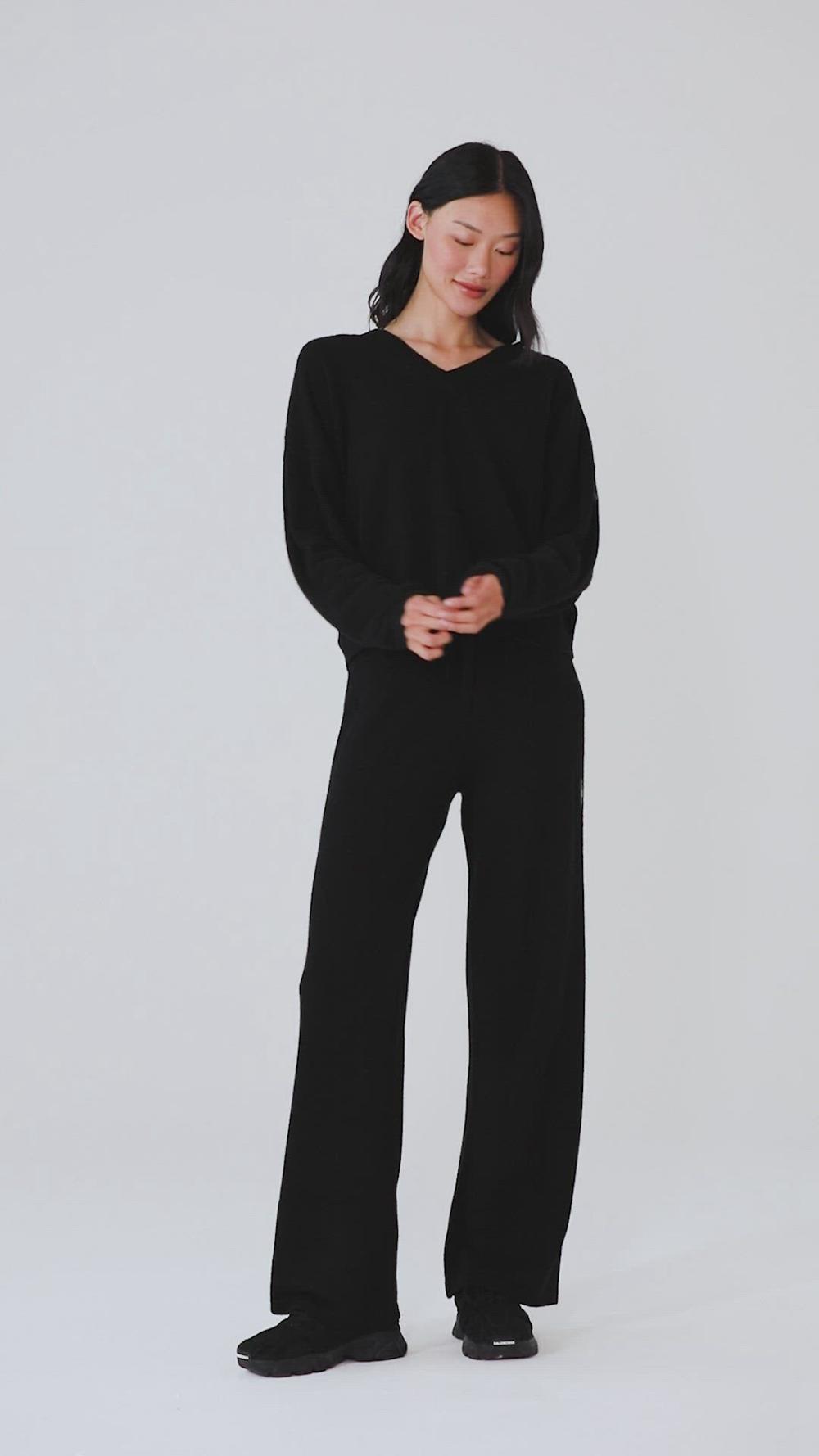 Φουτερ γυναικεια Alo Yoga Cashmere Jet Set V-Neck γκρι | Greece  OLDXN-1802