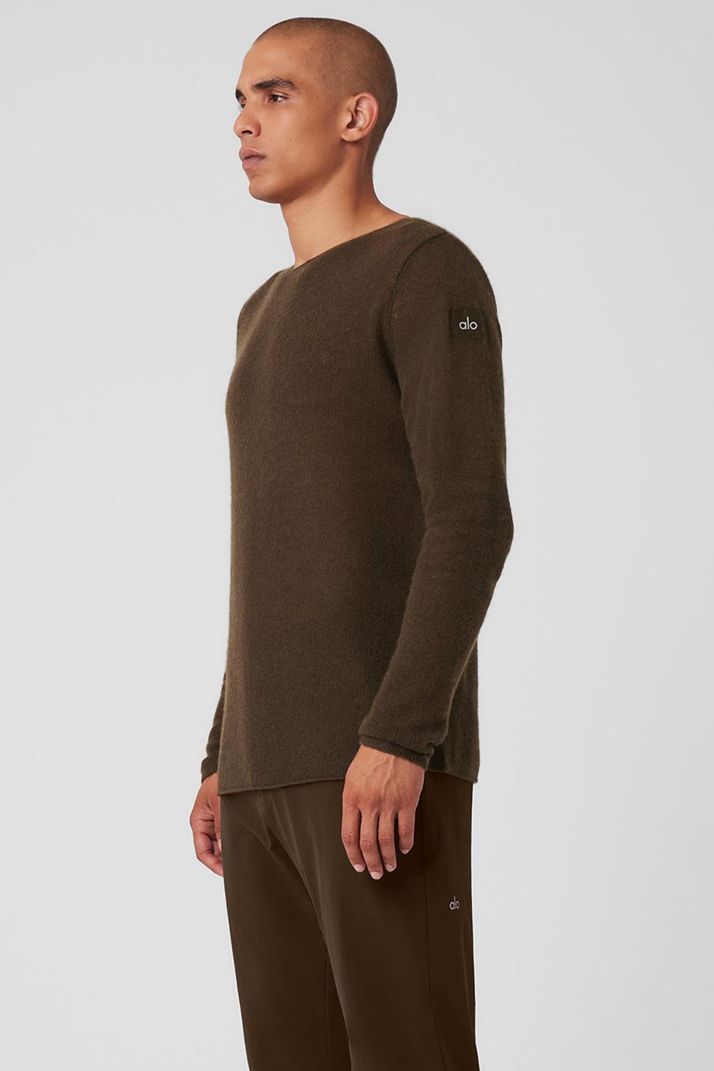 Μακρυμανικο ανδρικα Alo Yoga Cashmere Reform Espresso | Greece  BMERP-3892