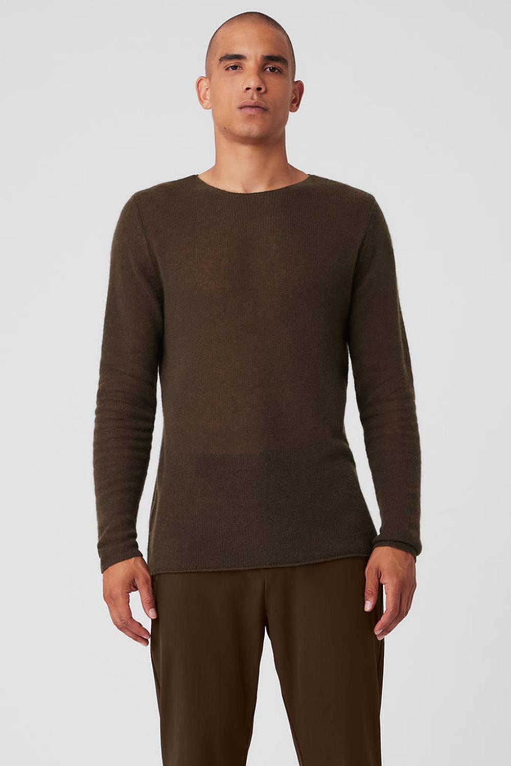Μακρυμανικο ανδρικα Alo Yoga Cashmere Reform Espresso | Greece  BMERP-3892