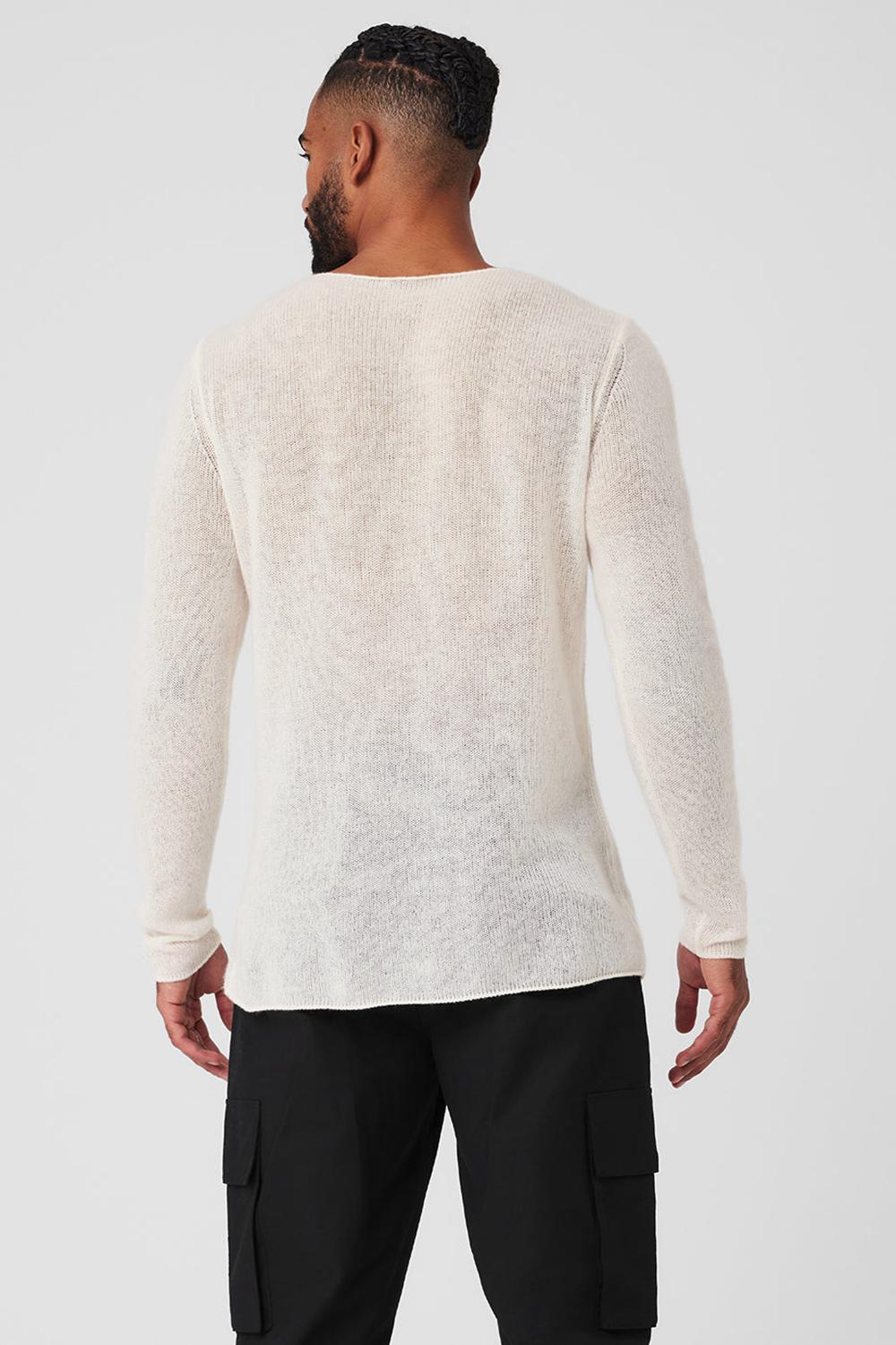 Μακρυμανικο ανδρικα Alo Yoga Cashmere Reform Ivory | Greece  BLIZU-0691