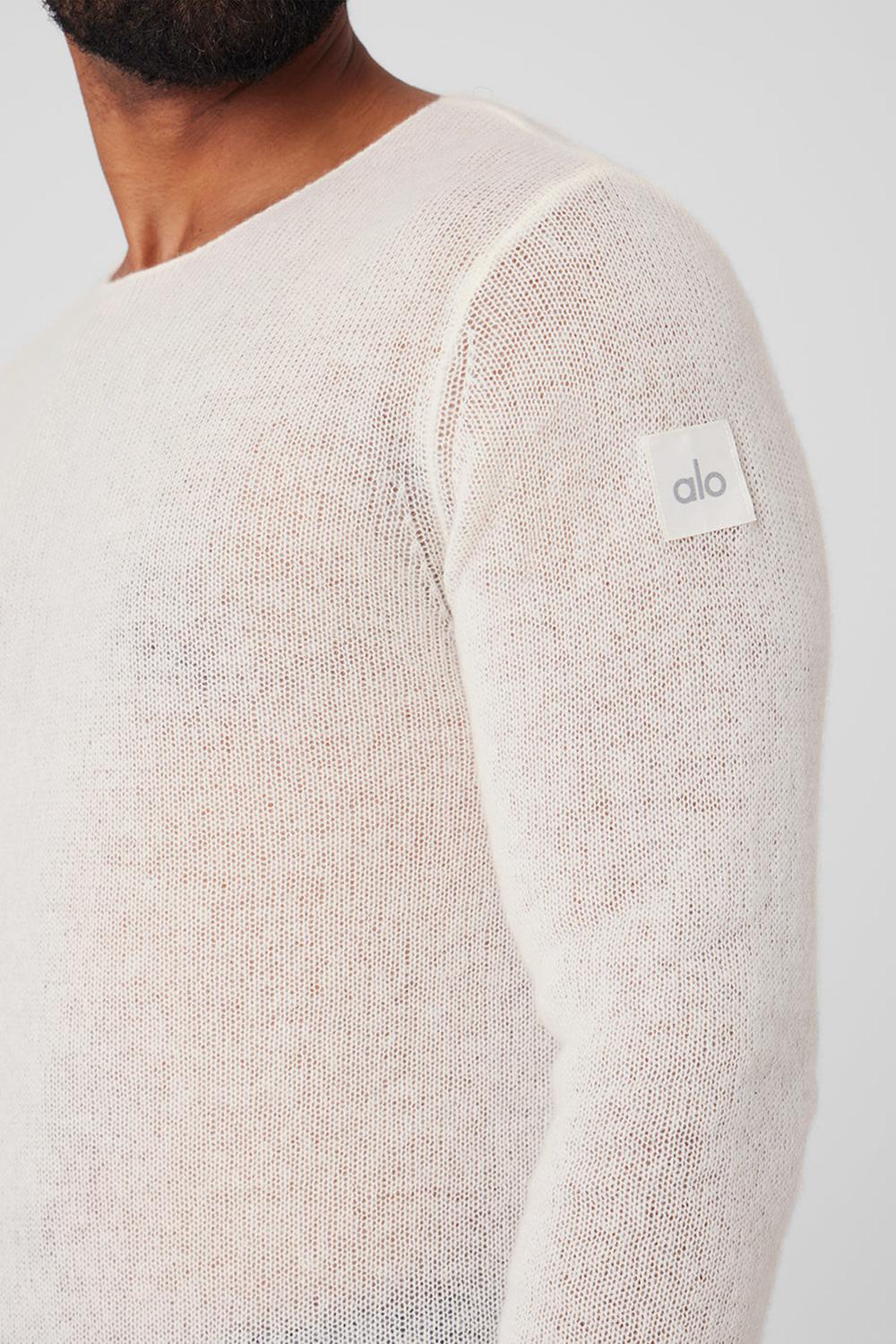 Μακρυμανικο ανδρικα Alo Yoga Cashmere Reform Ivory | Greece  BLIZU-0691