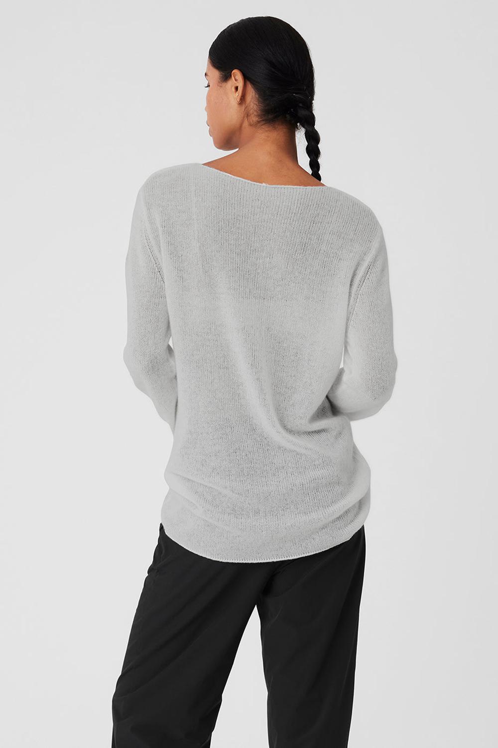 Μακρυμανικο γυναικεια Alo Yoga Cashmere Reform γκρι | Greece  LPGXQ-6954
