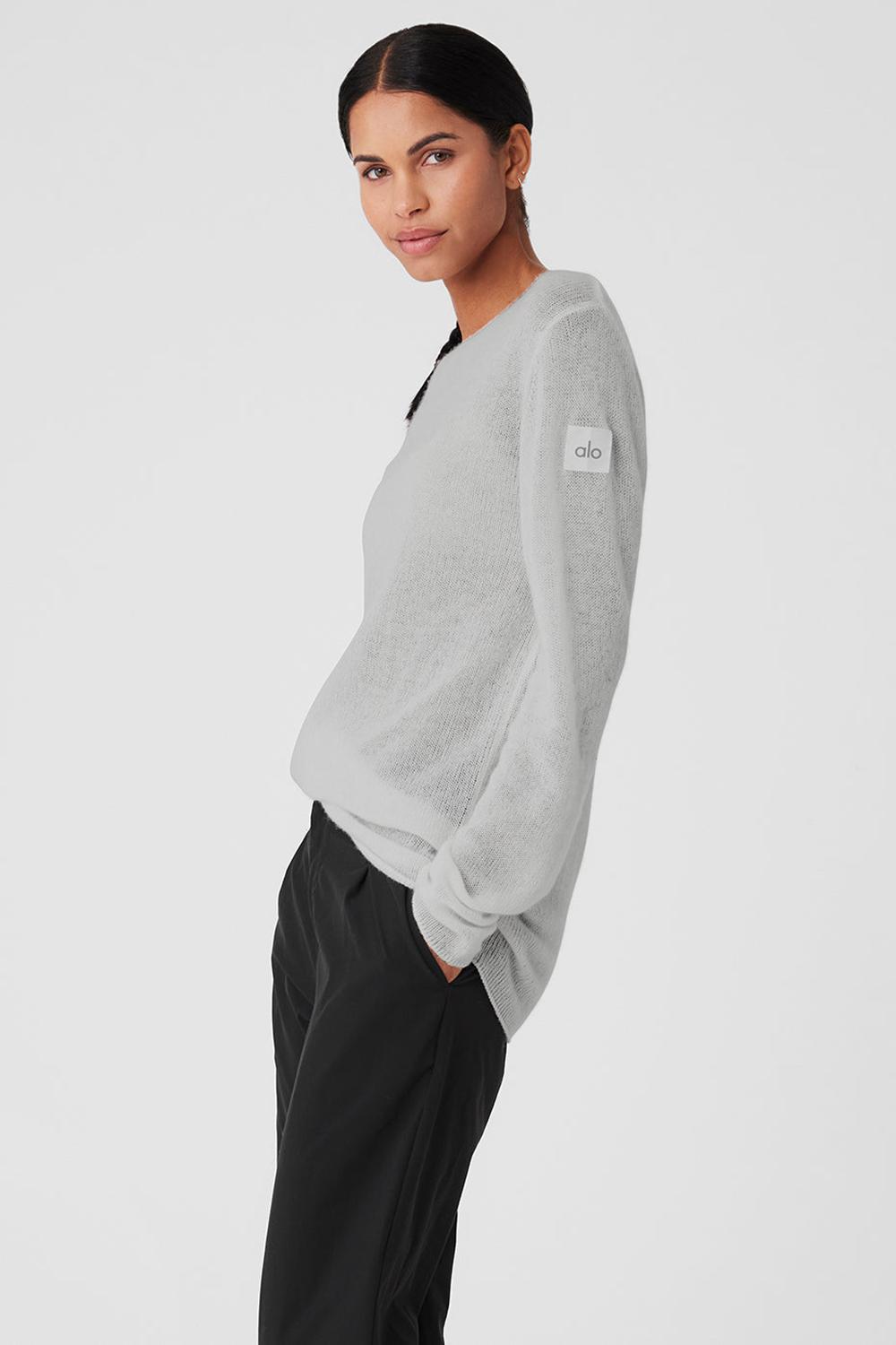 Μακρυμανικο γυναικεια Alo Yoga Cashmere Reform γκρι | Greece  LPGXQ-6954