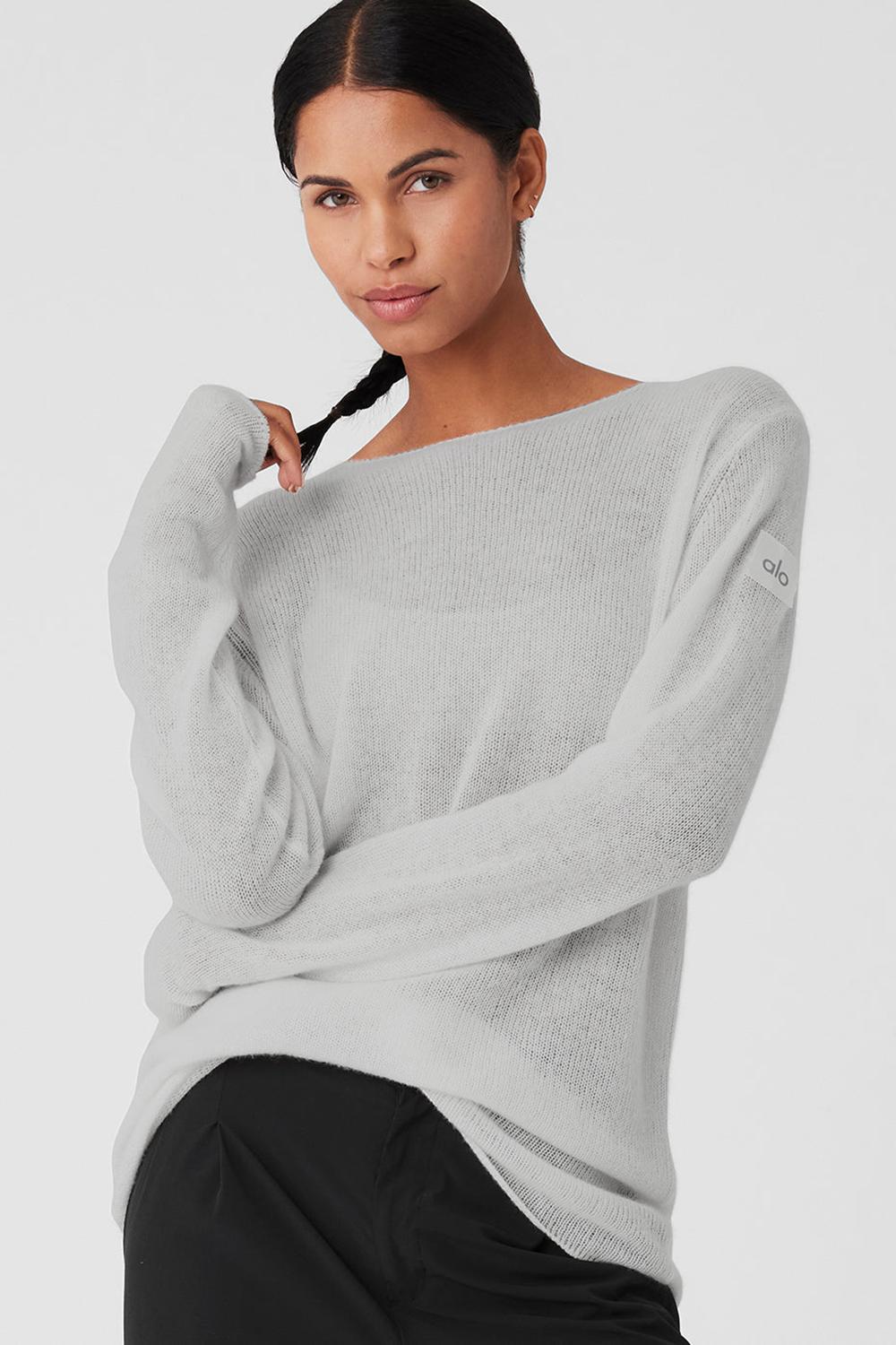 Μακρυμανικο γυναικεια Alo Yoga Cashmere Reform γκρι | Greece  LPGXQ-6954