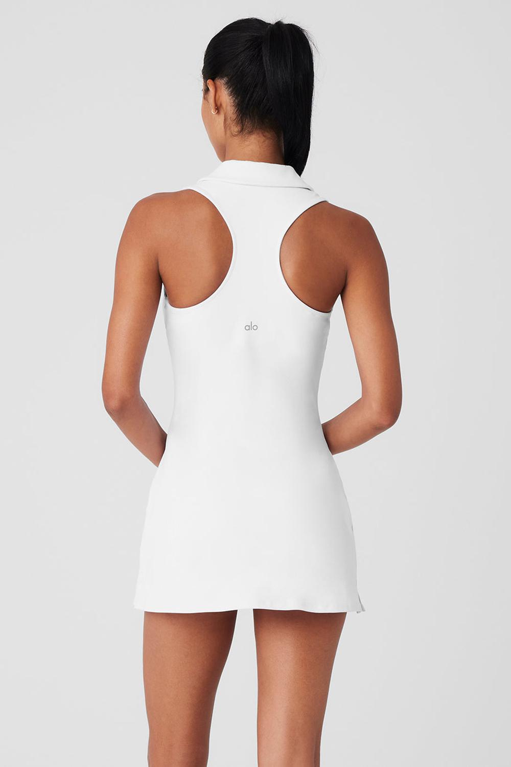 Φορεμα γυναικεια Alo Yoga Charmed Tennis ασπρα | Greece  PCEGV-3150