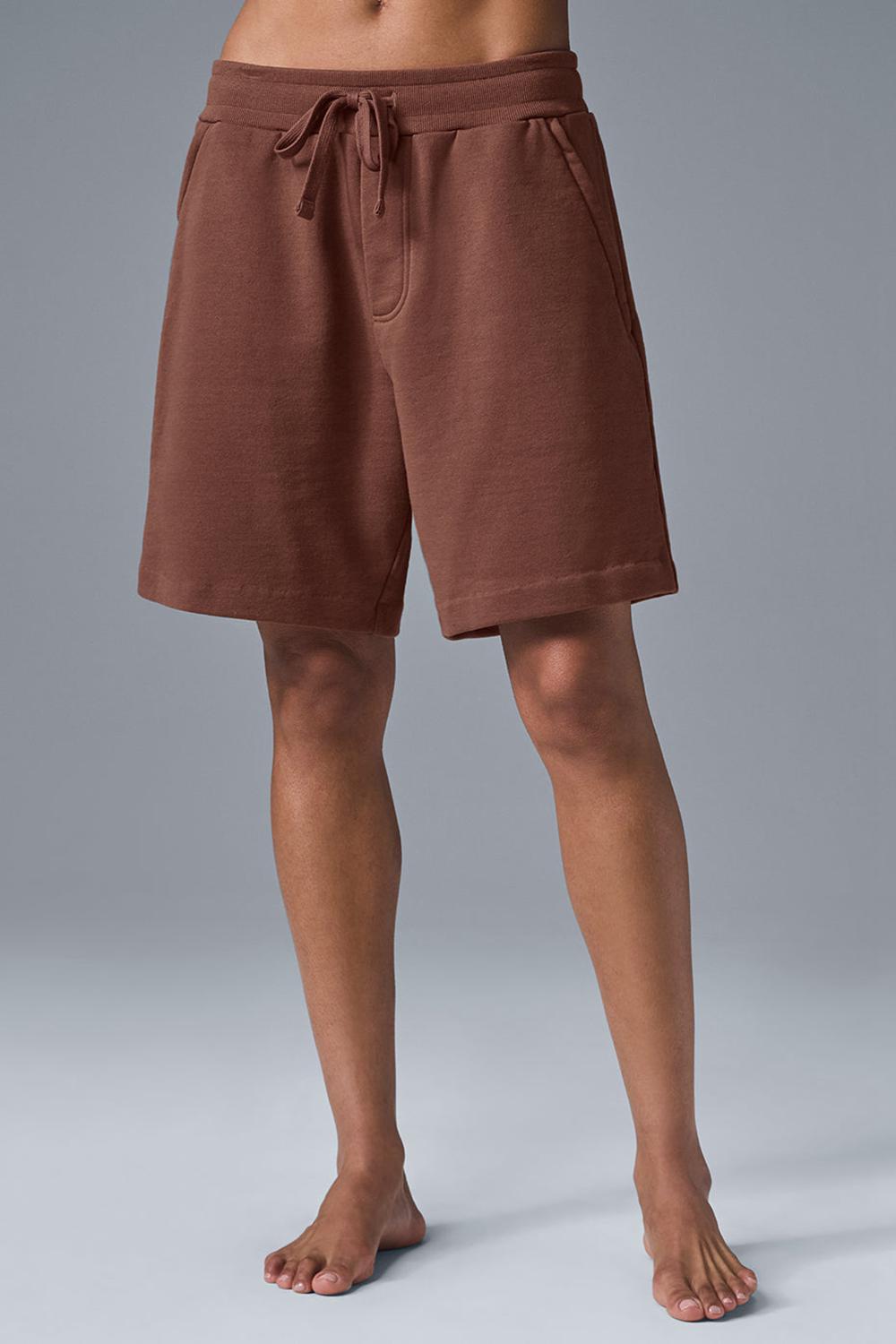 Σορτσ γυναικεια Alo Yoga Chill Chestnut | Greece  TNFBW-2340