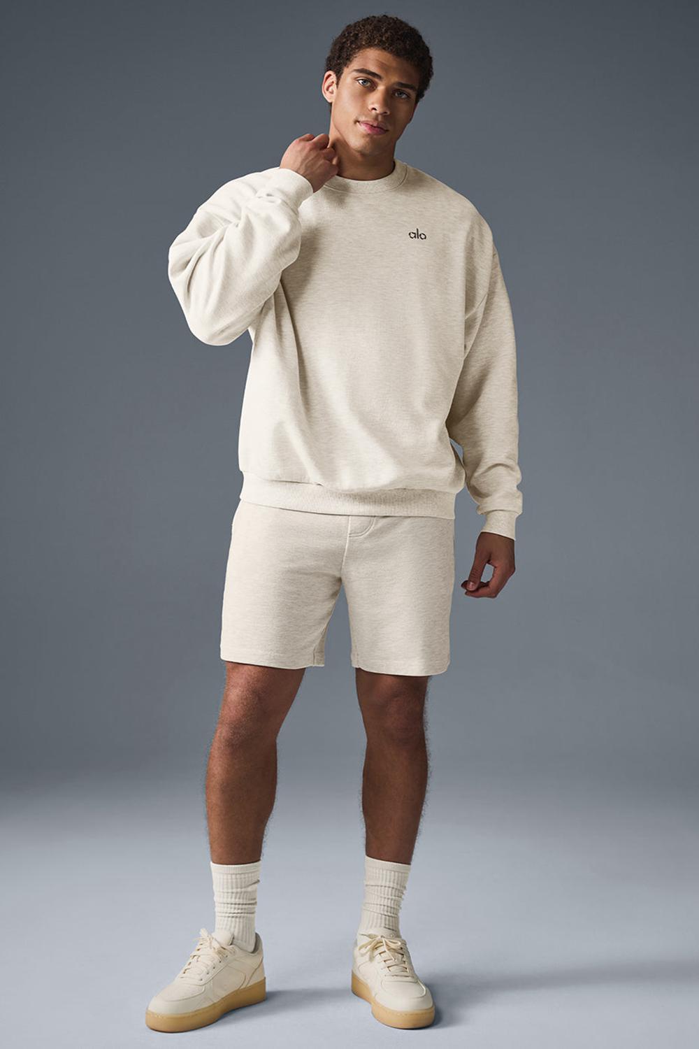Σορτσ ανδρικα Alo Yoga Chill Oatmeal Heather | Greece  CONAZ-4290
