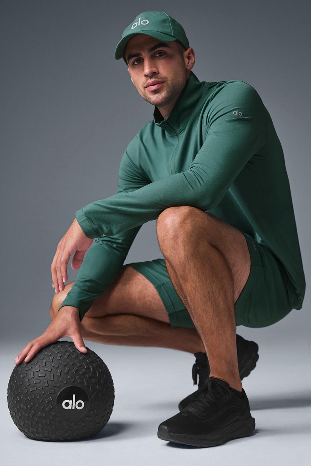 Μακρυμανικο ανδρικα Alo Yoga Conquer 1/4 Zip Reform Winter Ivy | Greece  QCNLJ-1326